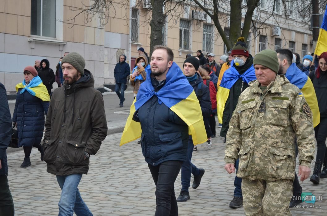 В Днепре ко Дню Герба Украины провели масштабный Марш единства (Фото) - рис. 26