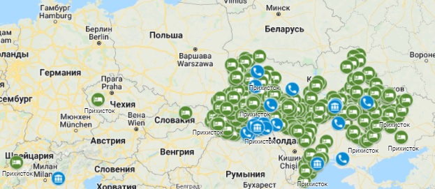 В Украине появилась интерактивная карта помощи беженцам - рис. 1