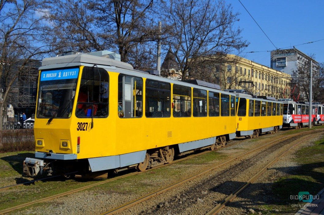 В Днепре трамваи №6, 9, 18 и 19 изменят свой маршрут - рис. 1