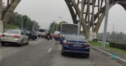 На Набережной Днепра образовалась пробка из-за аварии - рис. 17