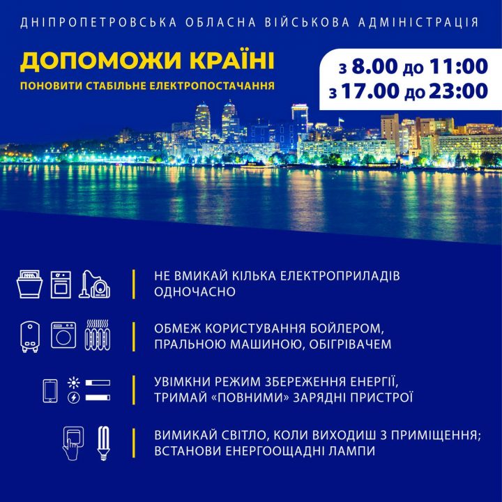 Дніпропетровщина зменшила споживання електроенергії на 10% - рис. 1