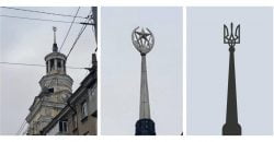 З будинку на Робочій у Дніпрі демонтують радянську символіку та замінять на тризуб - рис. 11