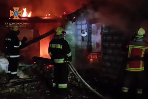 В Синельниковском районе Днепропетровщины во время пожара погиб мужчина