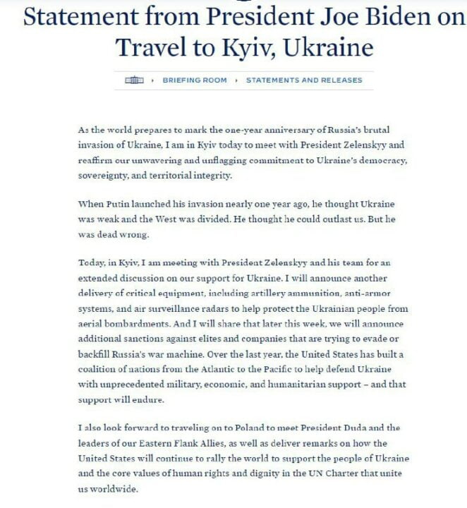Президенты Украины и США провели встречу в Мариинском дворце в Киеве - рис. 1
