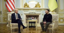 Президенты Украины и США провели встречу в Мариинском дворце в Киеве - рис. 1
