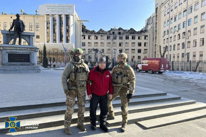 СБУ “за гарячими слідами” затримала коригувальника ракетних ударів по Харкову