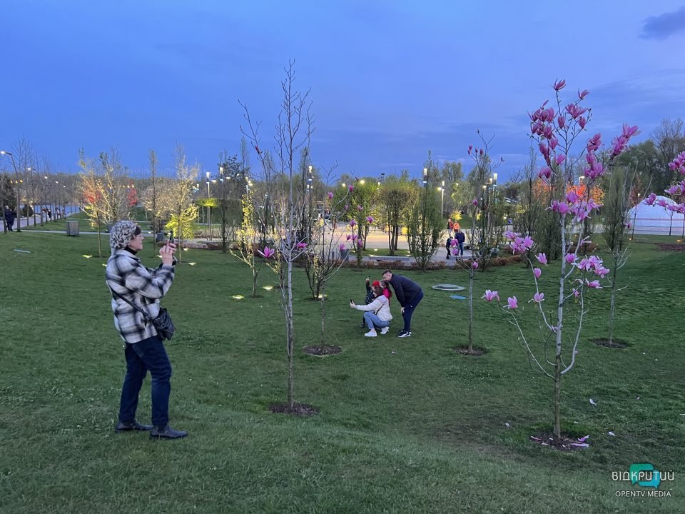 Хай буде весна: у Дніпрі на Набережній Перемоги розцвіли тюльпани та магнолії (Фото) - рис. 9