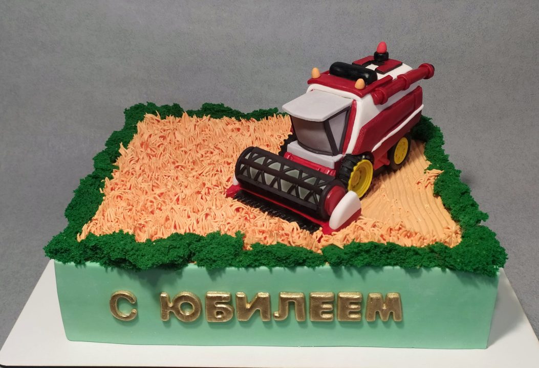 Пшеница и комбайн: кондитер из Днепра приготовил новый торт - рис. 1