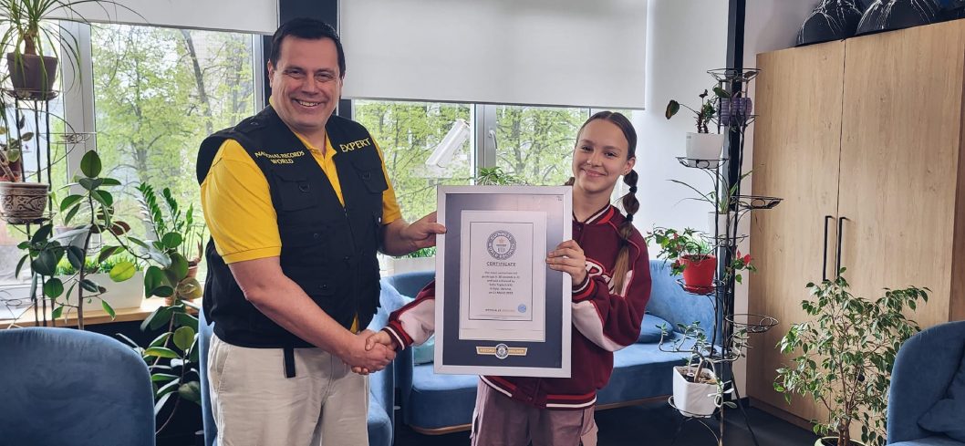 Вперше в історії України 12-річна спортсменка двічі потрапила до Книги рекордів Гіннеса