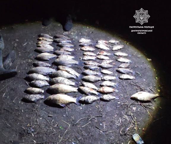 Наловили риби на 500 тисяч гривень: на Дніпропетровщині водний патруль затримав браконьєрів