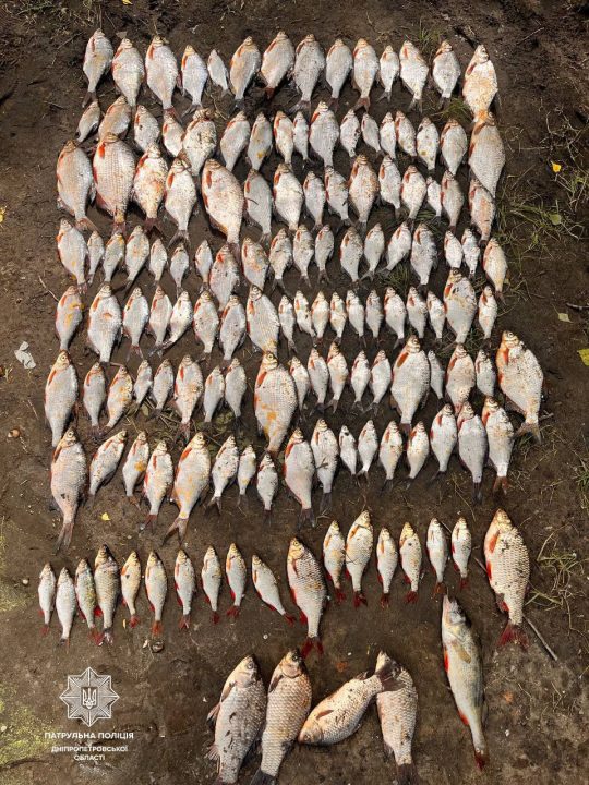 Наловили риби на 500 тисяч гривень: на Дніпропетровщині водний патруль затримав браконьєрів