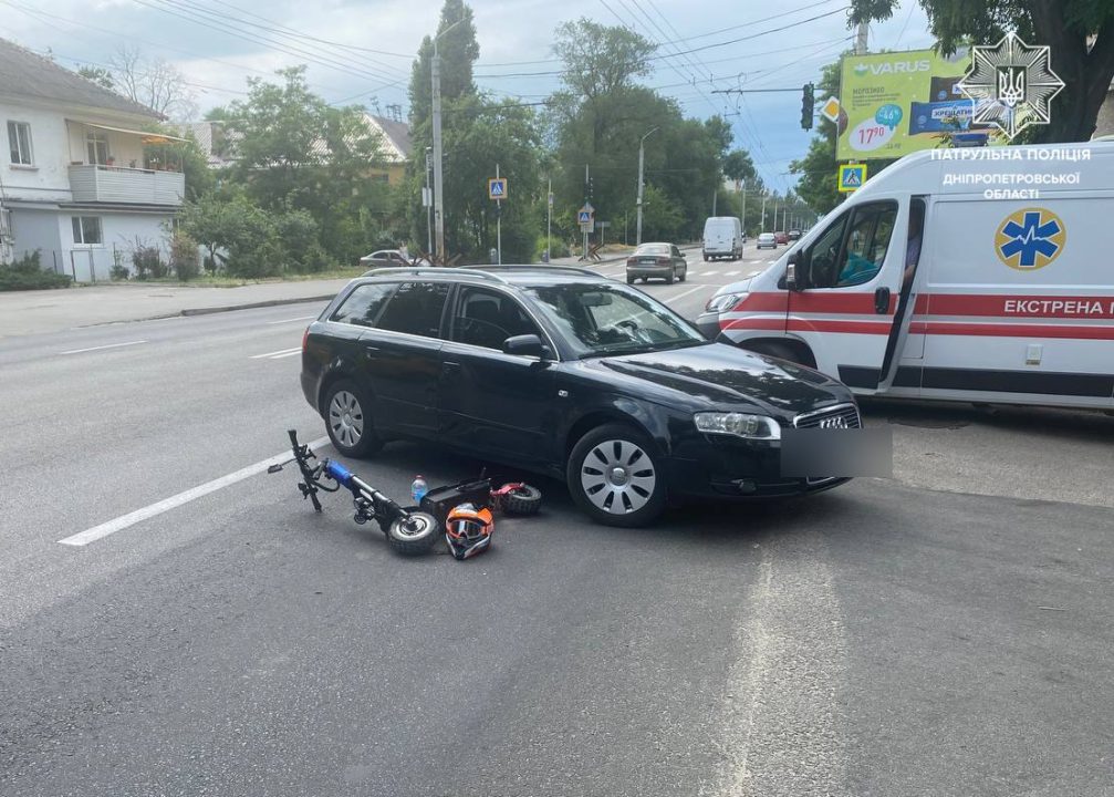 У Дніпрі сталася ДТП із потерпілим
