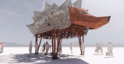 Украина на фестивале "Burning Man" будет презентовать гигантского противотанкового ежа - рис. 8