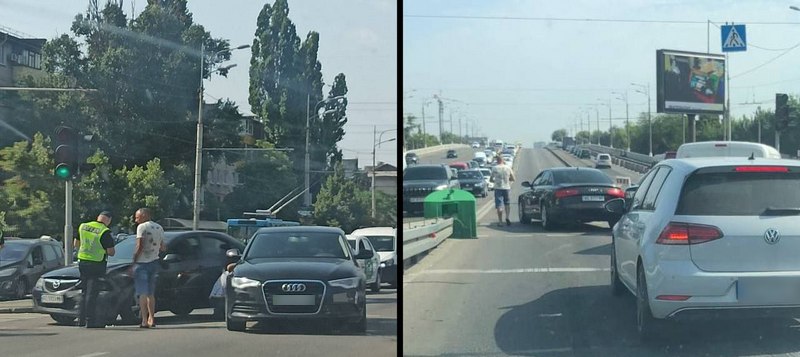 У Дніпрі на Слобожанському проспекті сталася ДТП: рух частково ускладнений