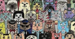 52 котика на одном полотне: волонтер из Никополя продал на аукционе уникальную картину - рис. 7