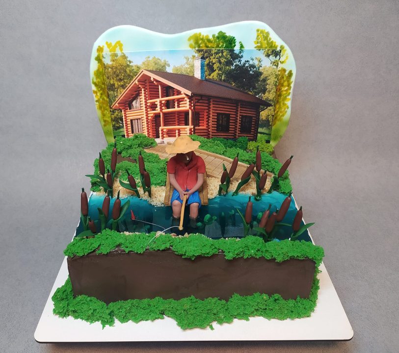 Кондитер из Днепра сделал торт на тему рыбалки - рис. 1