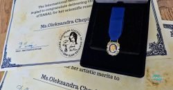 Дніпрянка Олександра Чепішко отримала золоту медаль Європейської академії наук, мистецтв та літератури