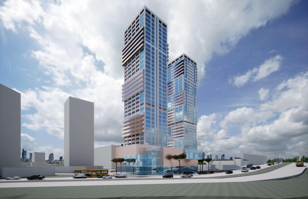 На лівому березі Дніпра може з'явитися конкурент відомим «Вежам-близнюкам» - рис. 1