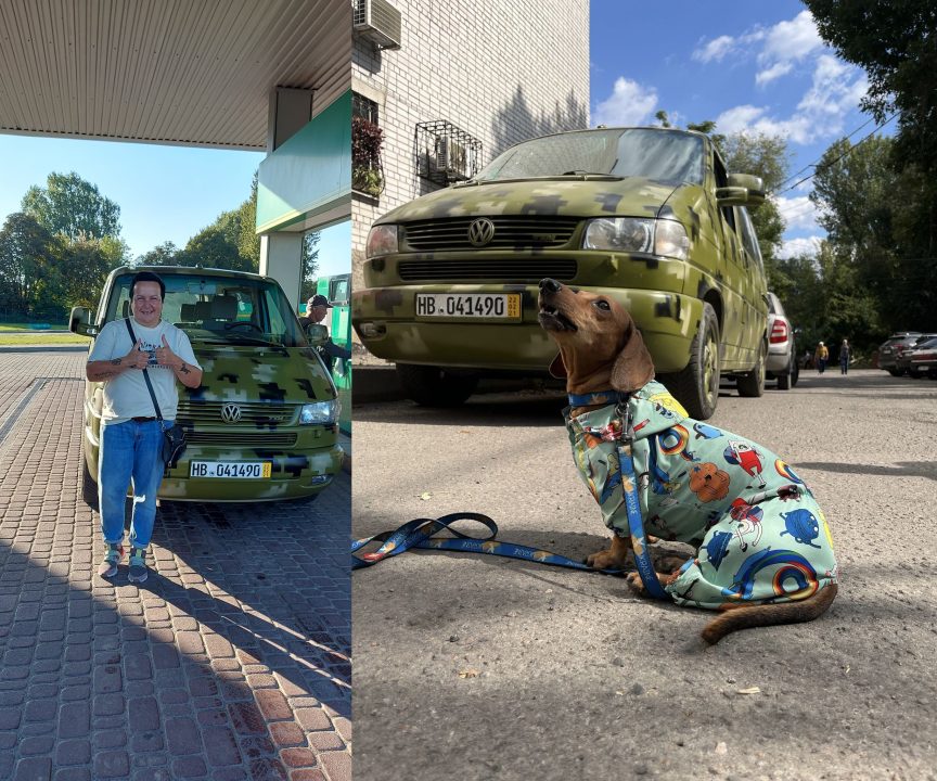 В Днепре пес Кокс передал защитникам Украины автомобиль - рис. 2