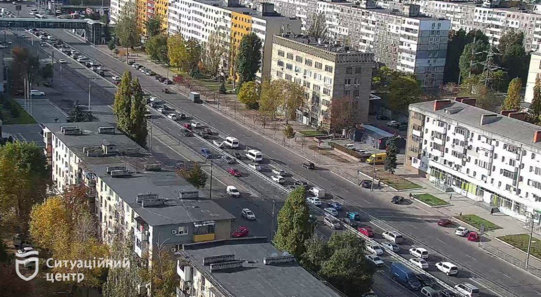 У Дніпрі утворився затор на Слобожанському проспекті - рис. 1