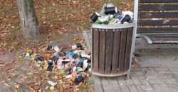 В Днепре жители Приднепровска возмущены заполненными мусорными урнами - рис. 11