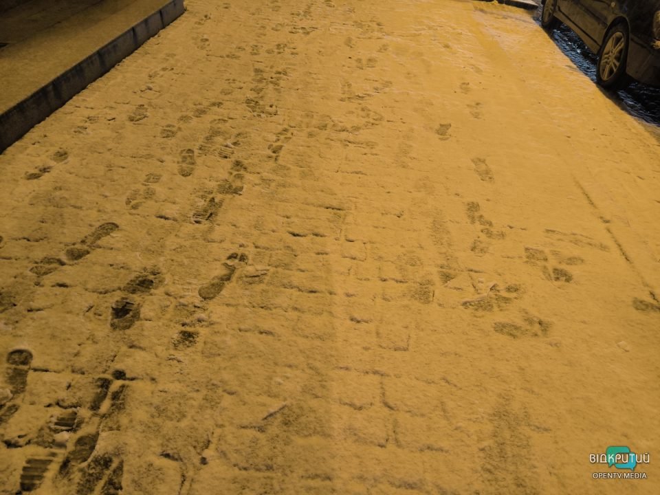 В Днепре пошел первый снег - рис. 4