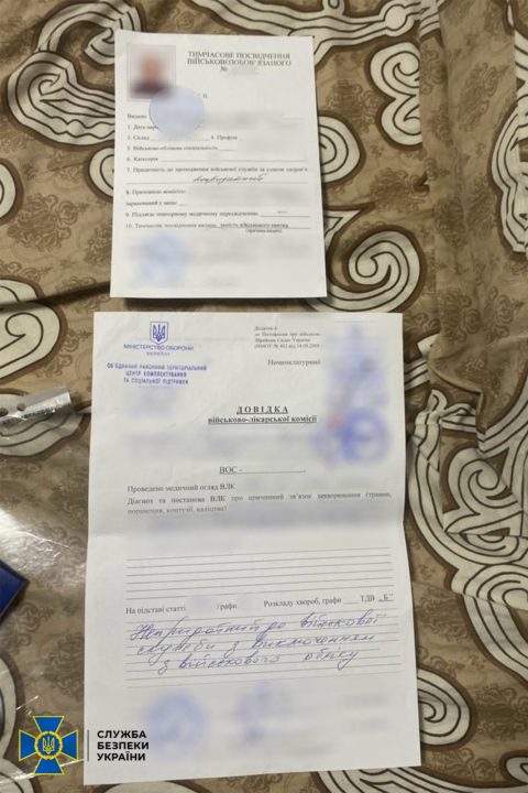 У Дніпрі ухилянтам продавали підроблені довідки про непридатність до служби