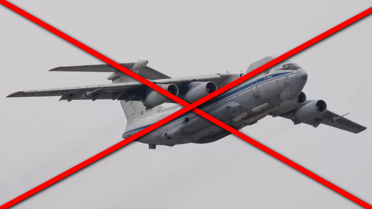 Вблизи границ Украины разбился военный транспортный самолет российских оккупантов - рис. 1