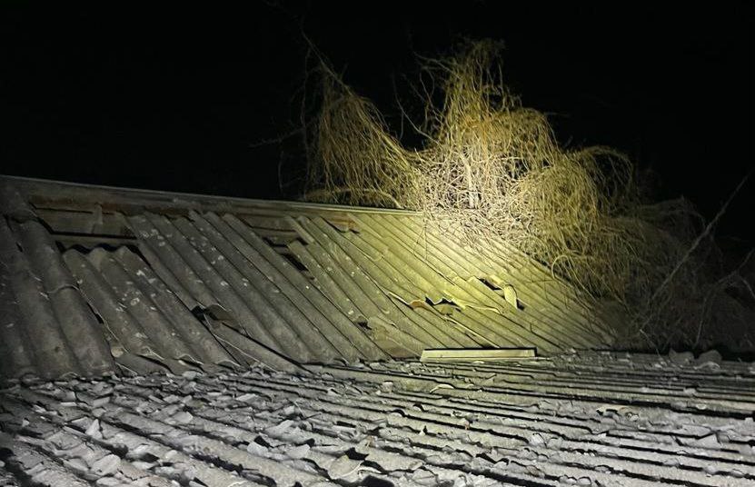 На Никопольщине повреждены дома и ЛЭП в результате атаки дрона - рис. 1