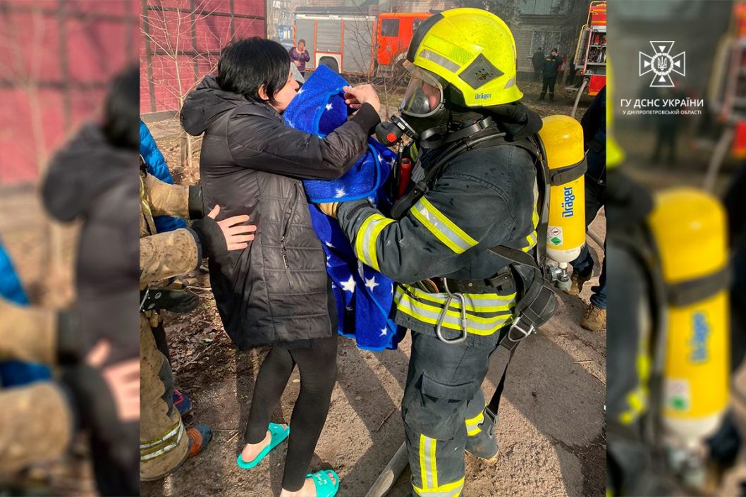 На Дніпропетровщині надзвичайники на пожежі врятували 6 людей