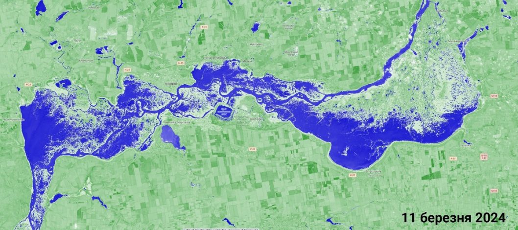 Каховське водосховище почало заповнюватись водою