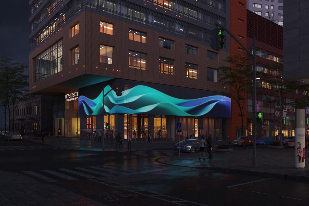 Екрани, лазери та кастомні світильники: новий торгово-діловий комплекс у Дніпрі матиме надсучасне освітлення