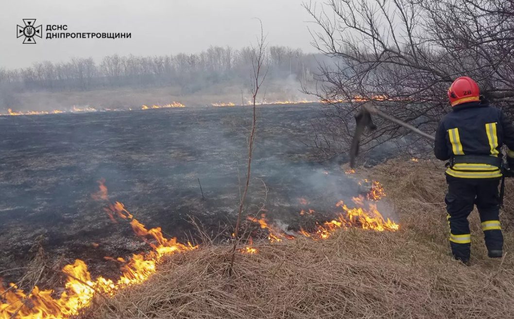 За день вчинили 55 пожеж: на Дніпропетровщині штрафують паліїв сухої трави - рис. 1