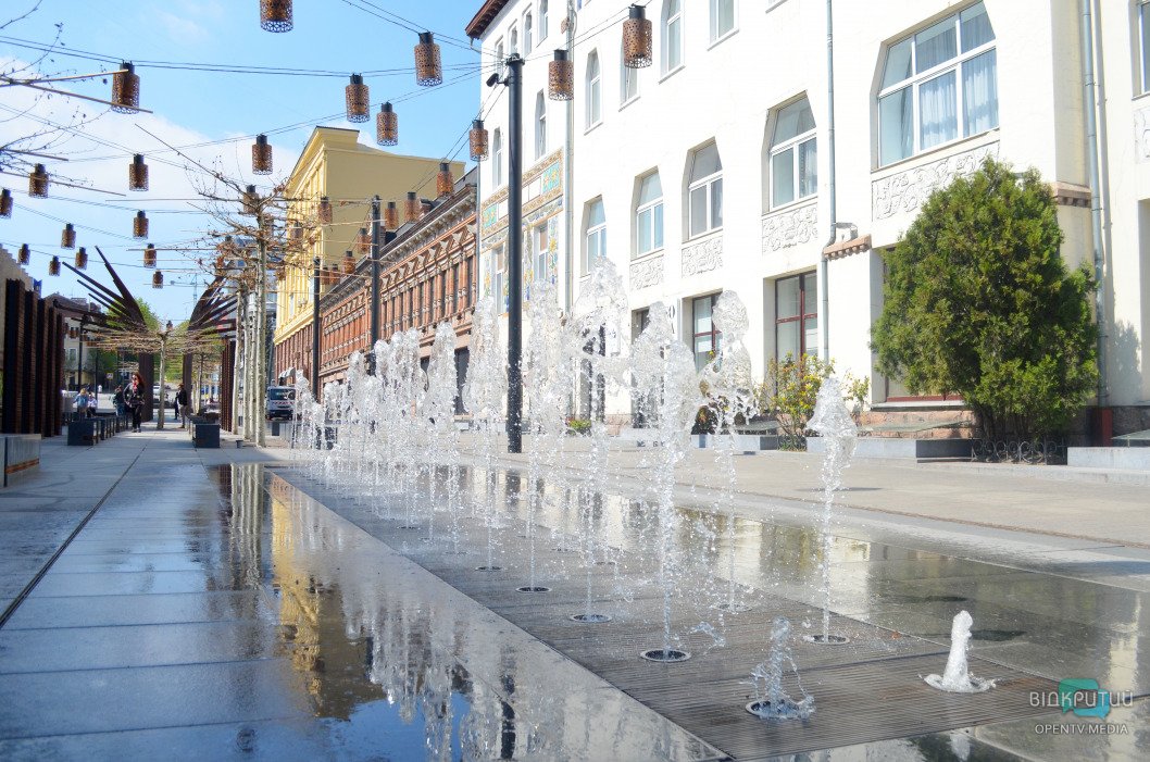 У Дніпрі з початком травня запрацюють перші 5 фонтанів