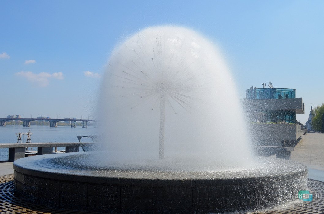 У Дніпрі з початком травня запрацюють перші 5 фонтанів
