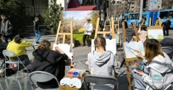 У середмісті Дніпра діти створювали малюнки за творами Олеся Гончара