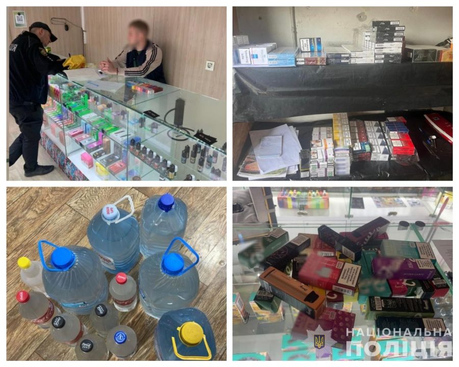 В магазинах Днепра на более 200 тысяч гривен изъяли безакцизных сигарет и алкоголя - рис. 1