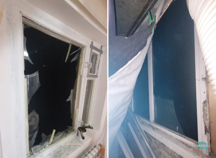 Пошкоджені будинки та майно: наслідки ворожої атаки по Дніпру у Великодню ніч