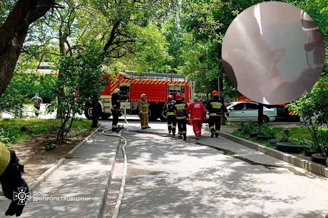 Чуть не задохнулась угарным газом: в Днепре спасли женщину во время пожара - рис. 1