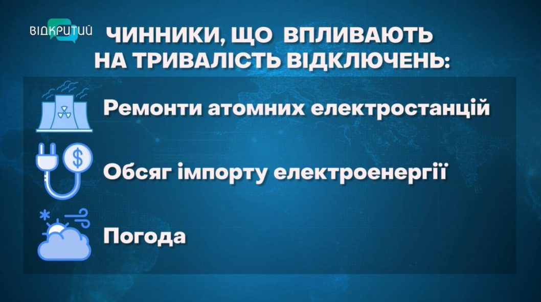 В Україні відключення електроенергії стануть тривалішими – Укренерго