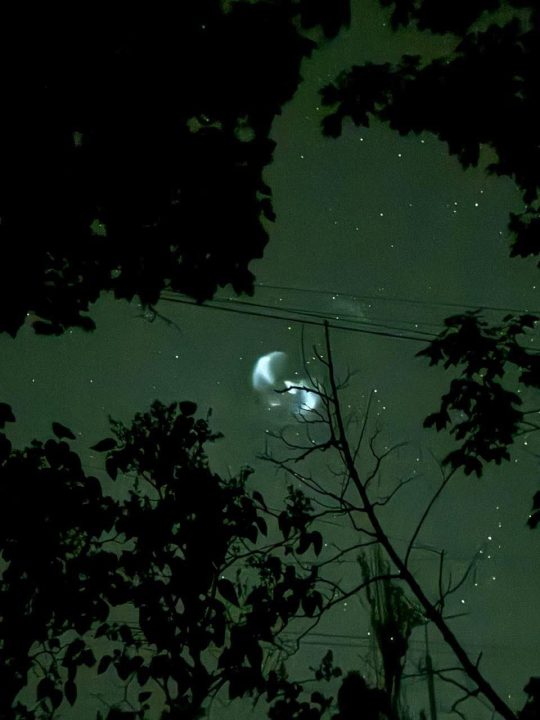 У Дніпрі помітили проліт другого ступеня європейської ракети "Аріан 6"