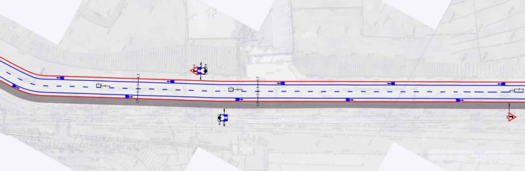У Дніпрі, на відремонтованій вулиці, почали наносити велосмуги
