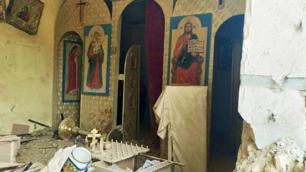 На Дніпропетровщині внаслідок артобстрілу зруйновано храм ПЦУ