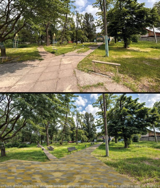 Єдина зелена зона на проспекті Богдана Хмельницького в Дніпрі чекає на благоустрій: концепція готова, але реалізацію відкладають