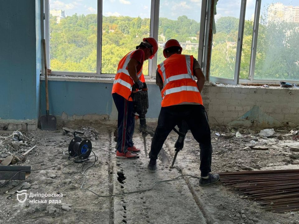 У дніпровському ліцеї № 22 проводять реконструкцію будівлі, яку цілком оновлять - рис. 3