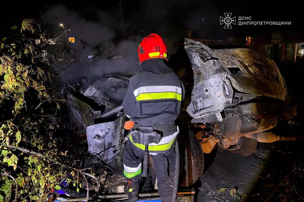 На Дніпропетровщині «Toyota» врізалася в дерево та згоріла вщент: є постраждалі - рис. 2