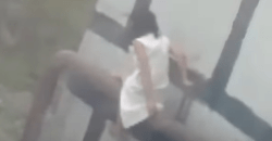 Вместо лестницы: в Днепре девушка спускалась с многоэтажки по трубе - рис. 8