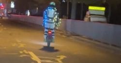 На дорогах Днепра увидели мужчину-гирлянду - рис. 12