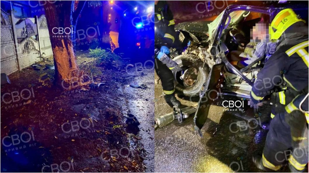 На Днепропетровщине легковушка влетела в дерево: водителя зажало внутри салона - рис. 4